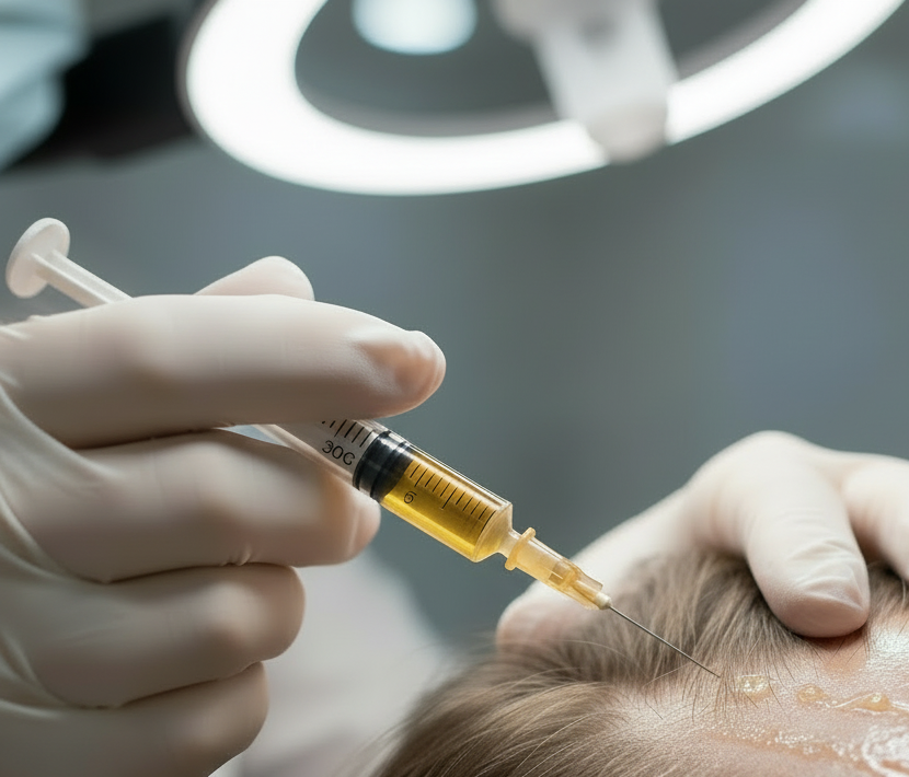 PRP scalp injection treatment