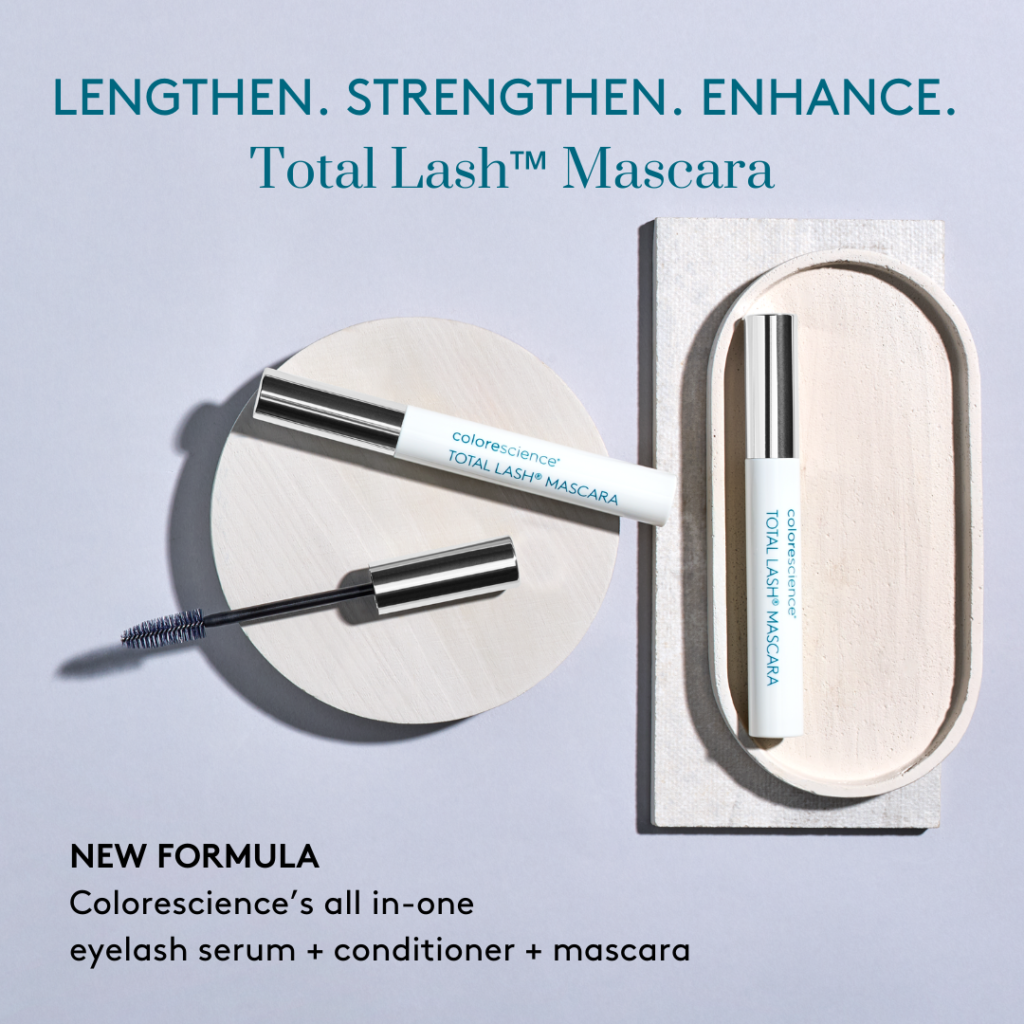 Total Lash Mascara used for lashes, liner, and brows
