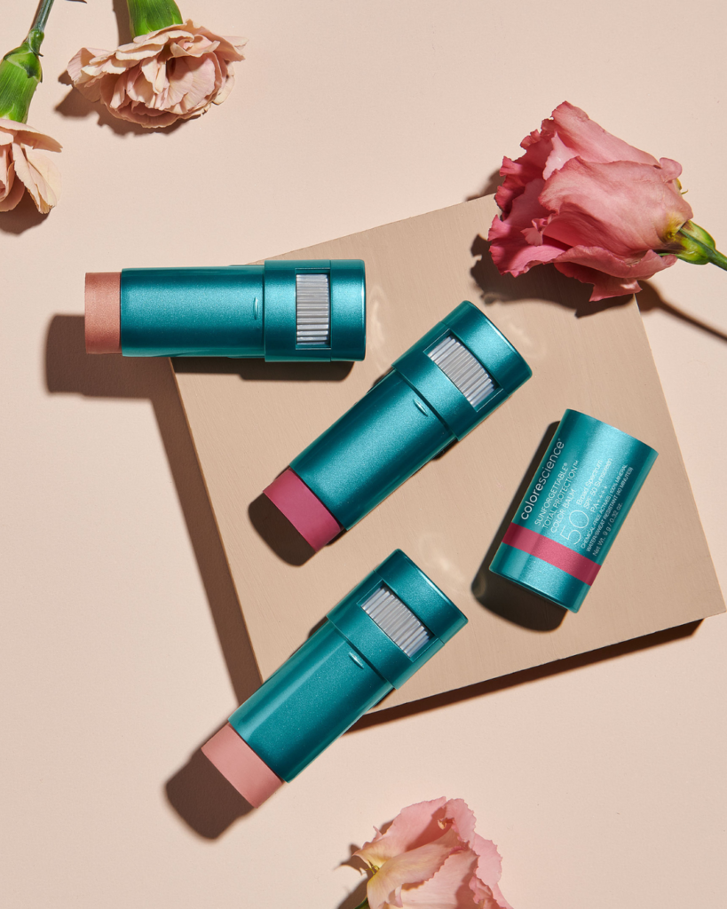 Color Balm used as blush, eyeshadow, and lip color