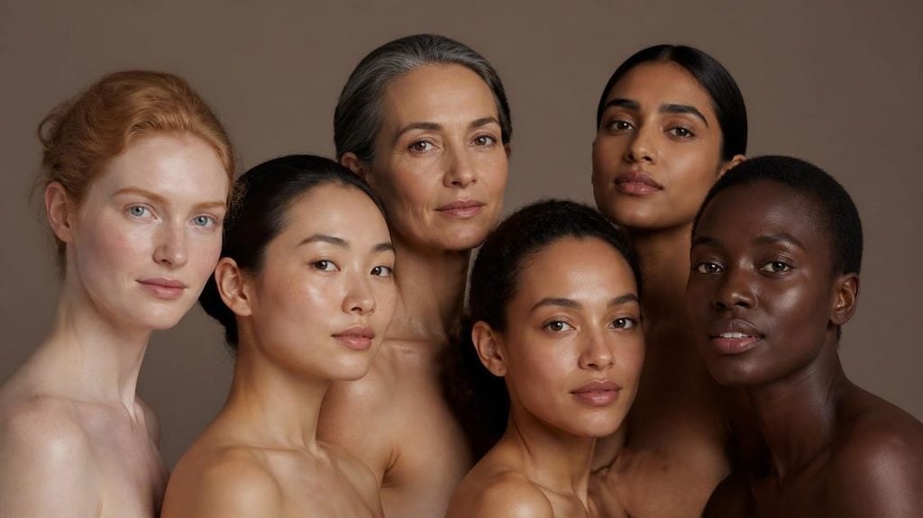 Diverse adults representing a broad range of skin tones considered during individualized Nd laser hair removal treatment planning.